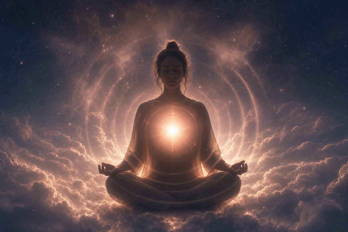 Healing music for the heart — cosmic healing energy visual