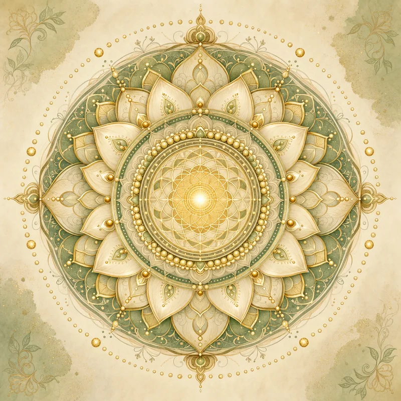 Om symbol sacred circle artwork