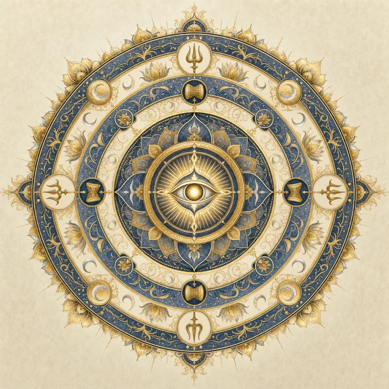 Om Namah Shivaya — sacred mandala artwork